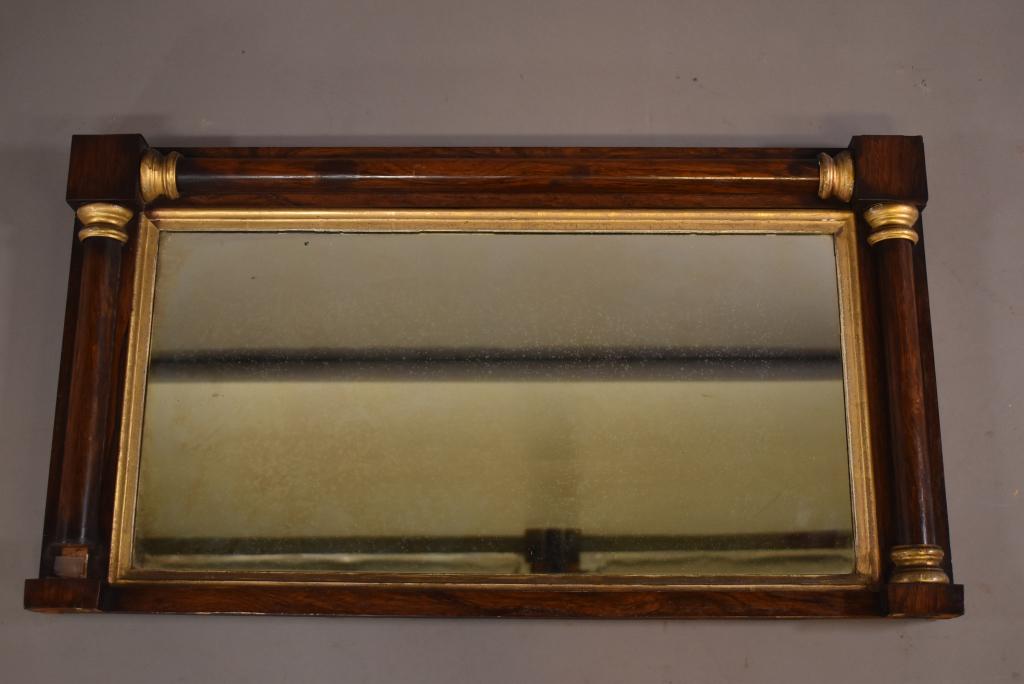 MID 1800'S EMPIRE WALL MIRROR (1 of 3)