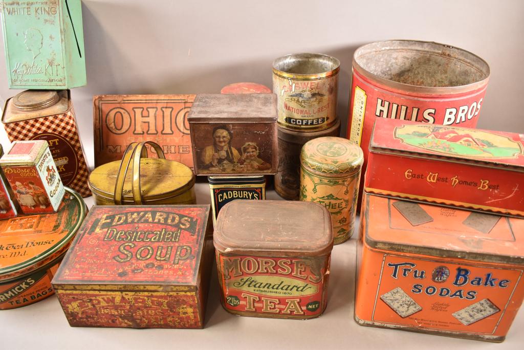 COLLECTION OF ADVERTISING TINS (1 of 10)