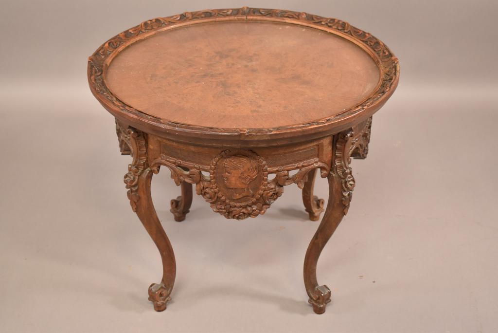 1920'S TRAY TOP FIGURAL TABLE (1 of 3)