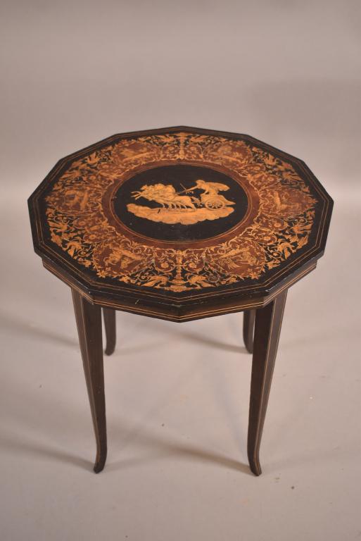 19TH CENTURY ITALIAN INLAID SIDE TABLE (1 of 4)