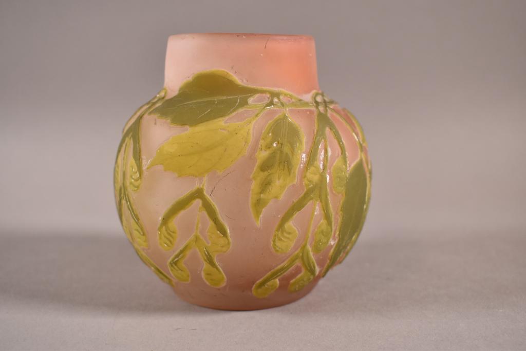 GALLE ART GLASS VASE (1 of 5)