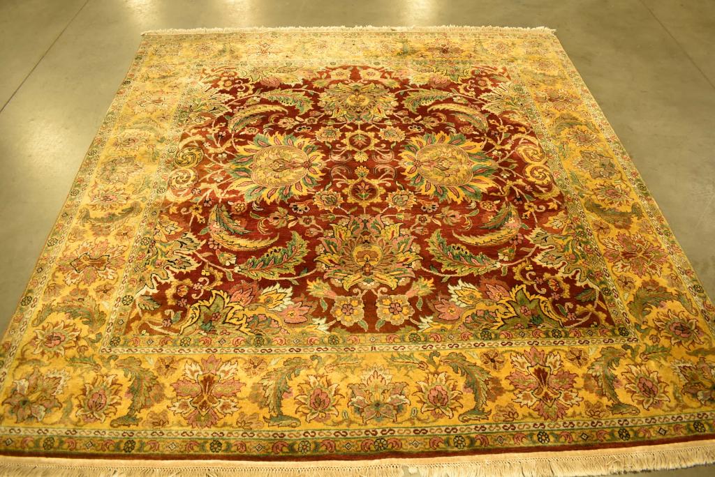 APPROX 8' 0" x 8' 4" HANDMADE PERSIAN RUG (1 of 5)
