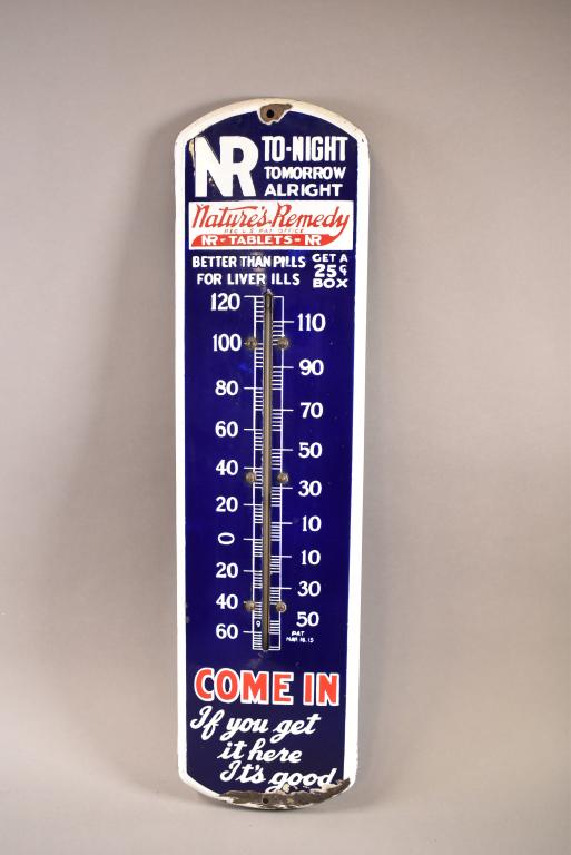 NATURE'S REMEDY PORCELAIN THERMOMETER (1 of 7)