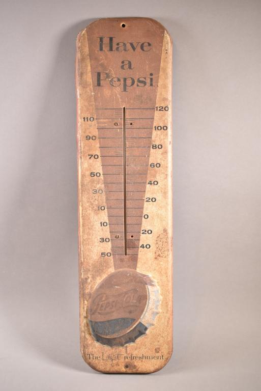 PEPSI TIN THERMOMETER (1 of 5)