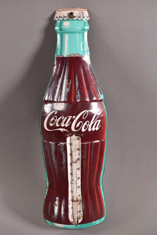 TIN COCA COLA THERMOMETER (1 of 2)