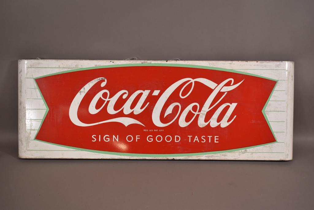 COCA COLA FISHTAIL SLED SIGN (1 of 6)