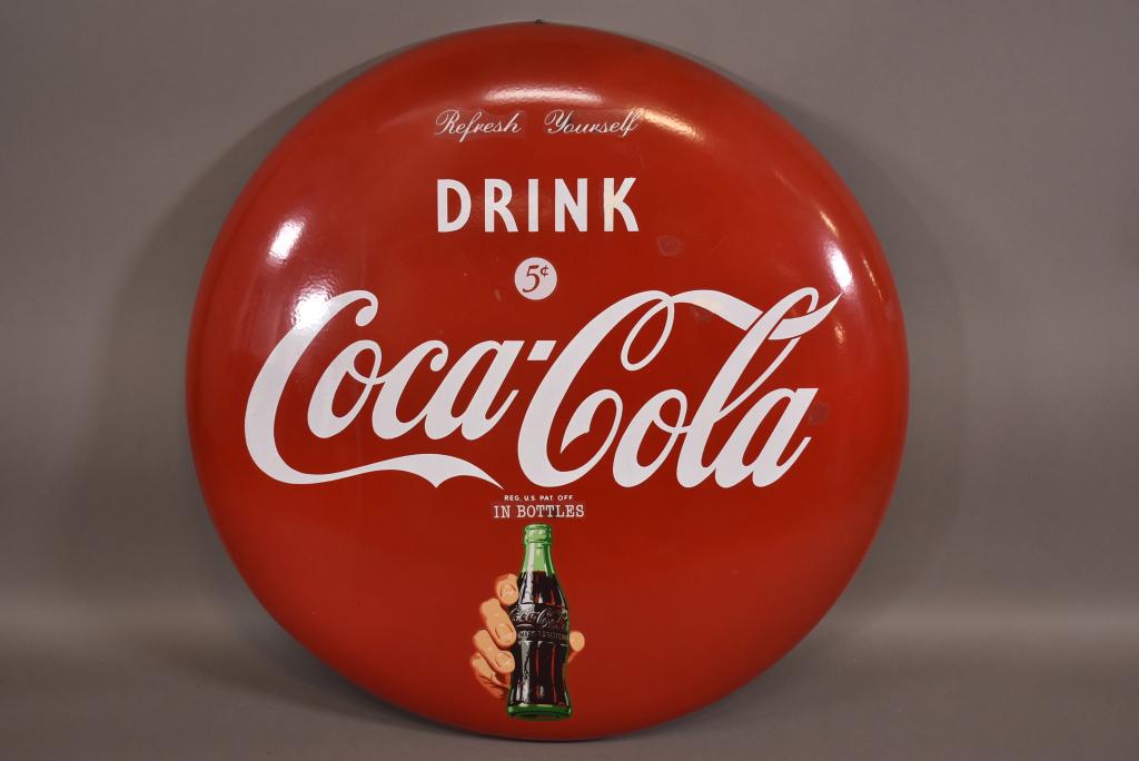 PORCELAIN COCA COLA BUTTON (1 of 8)