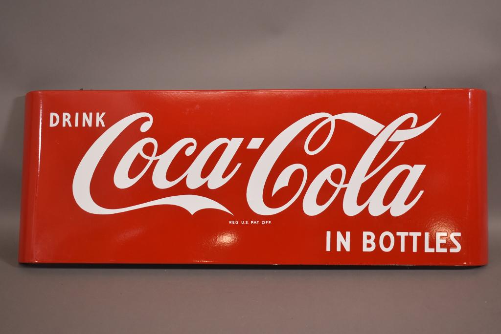 DRINK COCA COLA IN BOTTLES SLED SIGN (1 of 3)