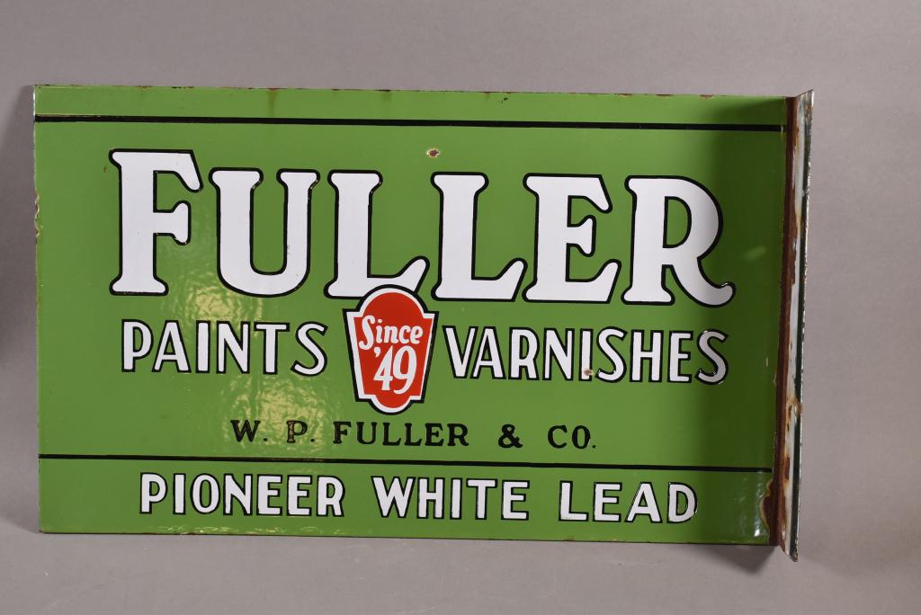 FULLER PAINTS PORCELAIN FLANGE SIGN (1 of 6)