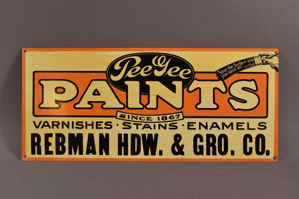 PEE GEE PAINTS TIN SIGN (1 of 2)