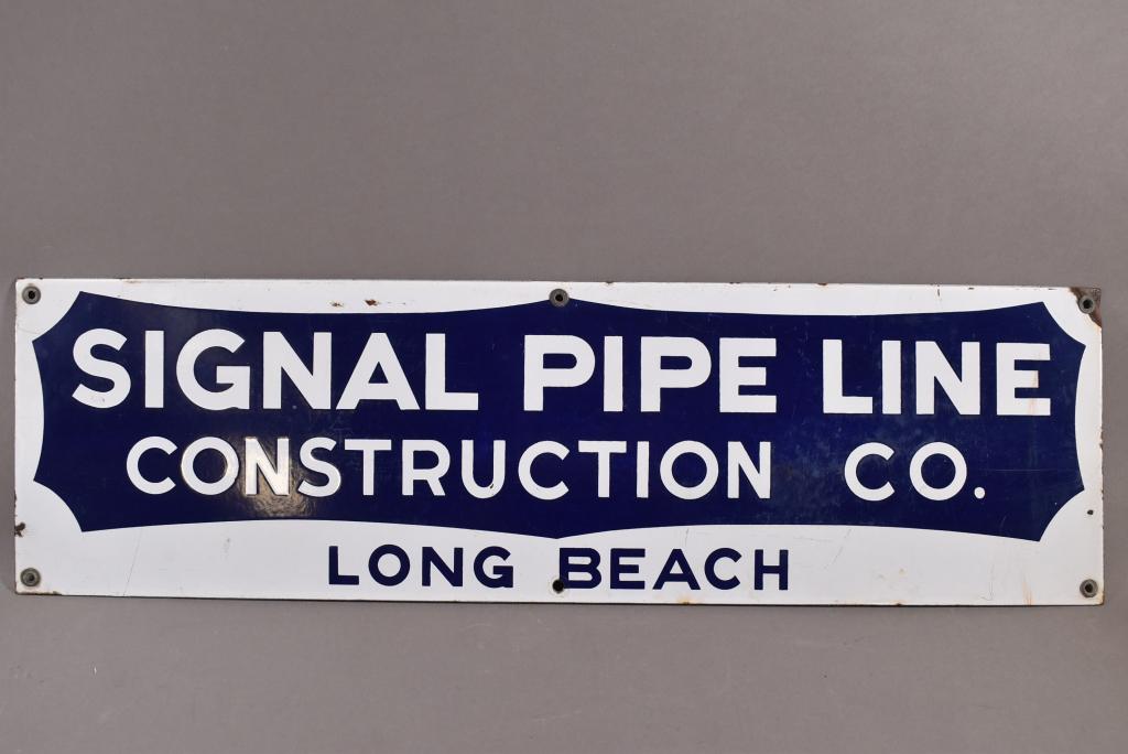 SIGNAL PIPE LINE LONG BEACH CALIFORNIA SSP SIGN (1 of 4)
