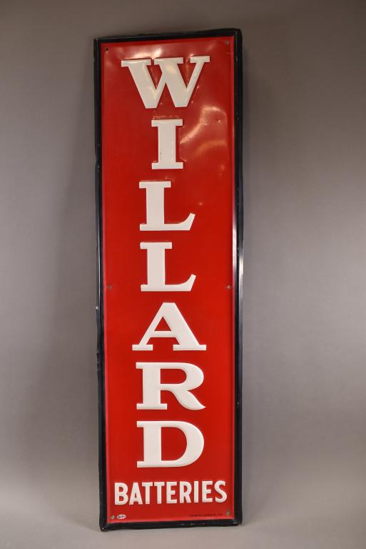 WILLARD BATTERIES TIN SIGN (1 of 4)