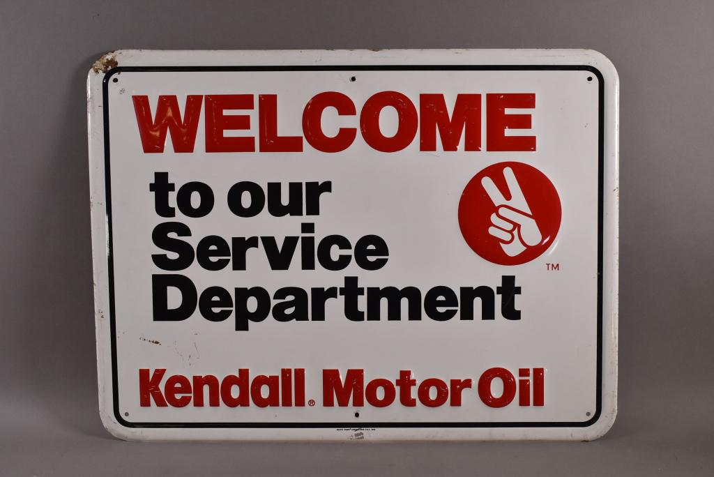 KENDALL MOTOR OIL TIN SIGN (1 of 3)