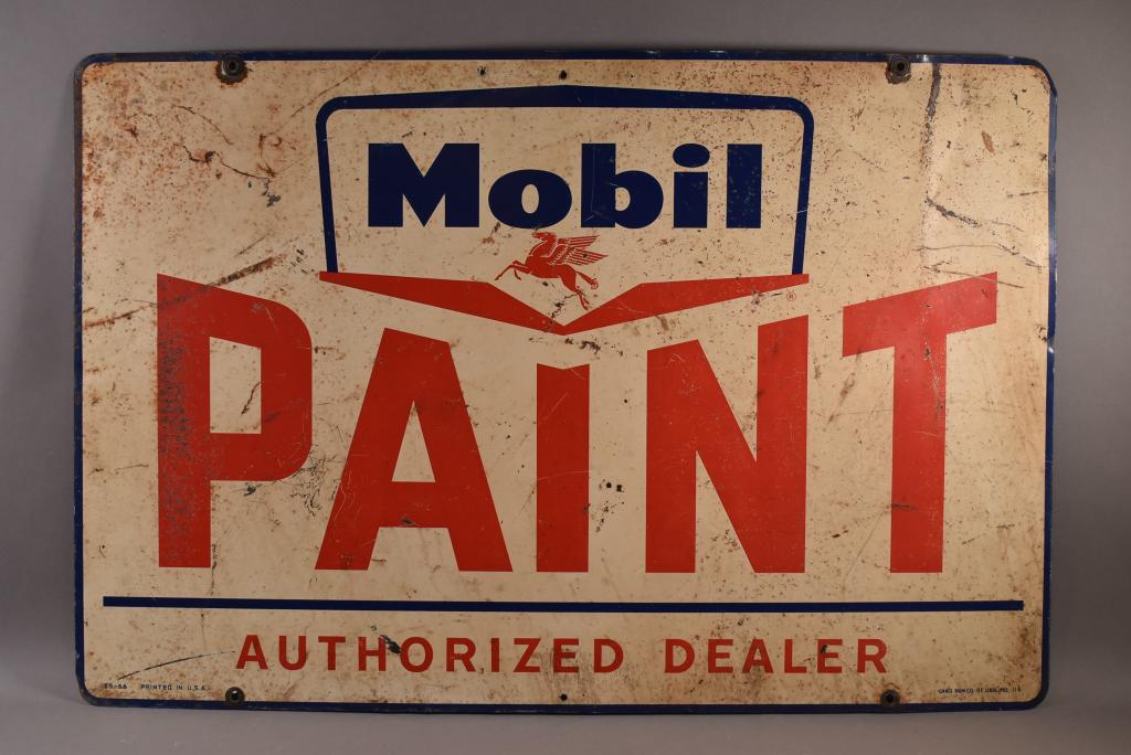 MOBIL PAINT TIN SIGN (1 of 4)
