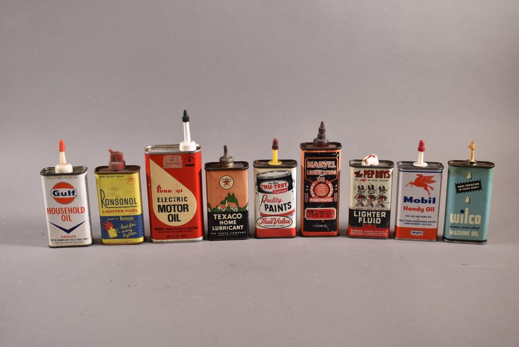 9 HOUSEHOLD OIL (HANDY OILER) CANS (1 of 5)