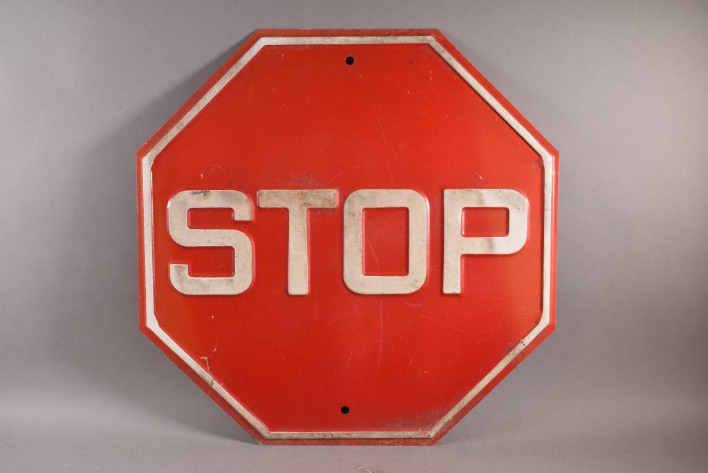 METAL STOP SIGN (1 of 2)