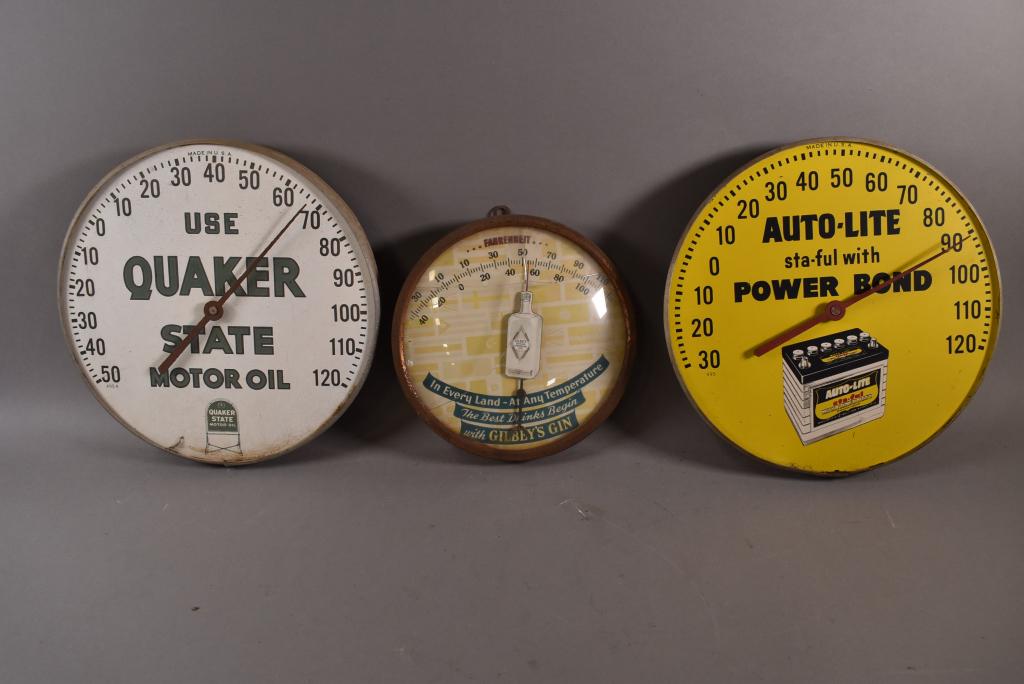 3 ADVERTISING THERMOMETERS (1 of 1)