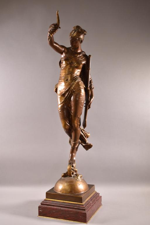 EDME AUGUSTIN JEAN MOREAU-VAUTHIER BRONZE STATUE (1 of 7)