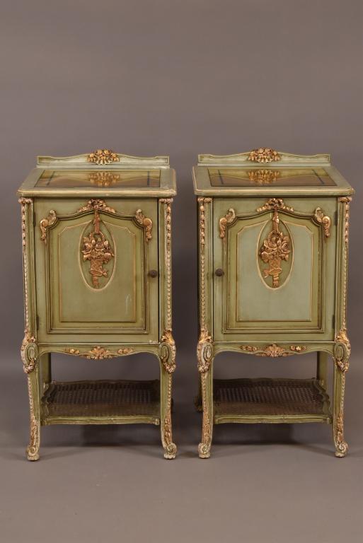 PAIR OF 1900'S FRENCH NIGHTSTANDS (1 of 5)