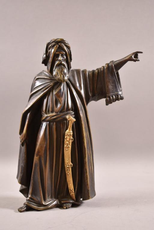 BRONZE PERSIAN SOLDIER STATUE (1 of 3)