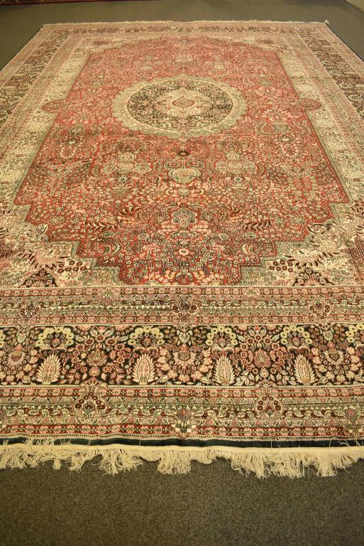 APPROX 17' 11" x 11' 11" KIRMIN HANDMADE RUG (1 of 8)