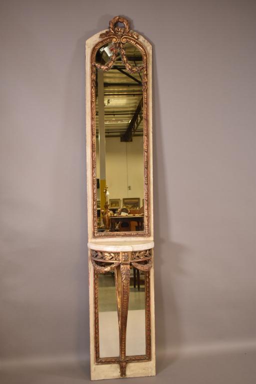 19TH CENTURY FRENCH PIER MIRROR (1 of 4)