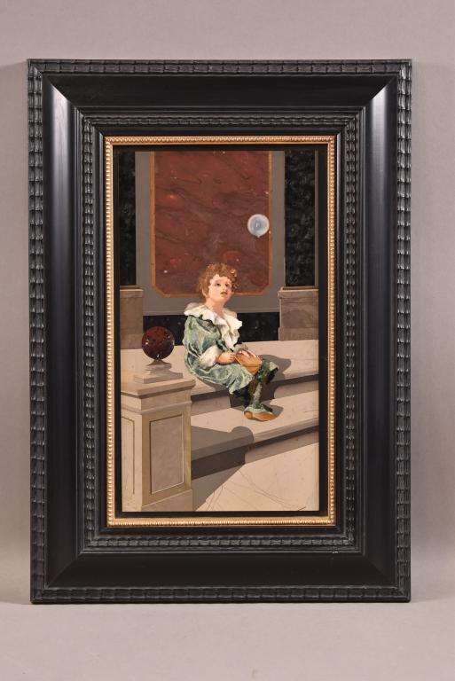 ITALIAN PIETRA DURA FRAMED PANEL (1 of 3)