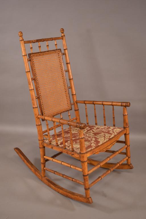 RJ HORNER FAUX BAMBOO ROCKER (1 of 3)