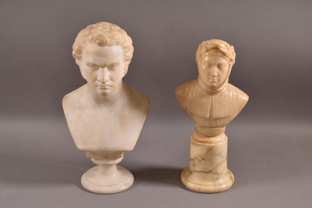 2 SMALL MARBLE BUSTS (1 of 5)