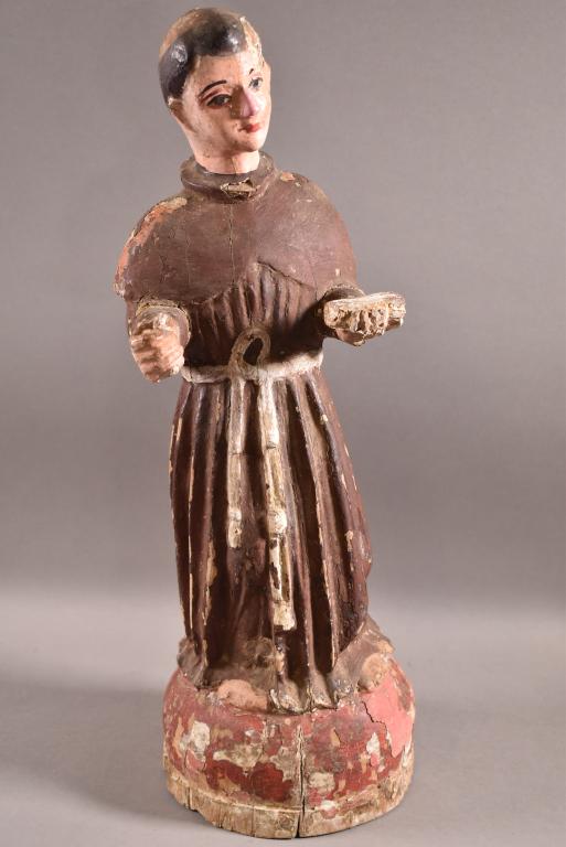 EARLY 19TH CENTURY SANTO FIGURE (1 of 7)