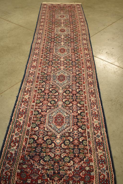 APPROX 11' 6" x 2' 6" HANDMADE WOOL RUNNER (1 of 4)