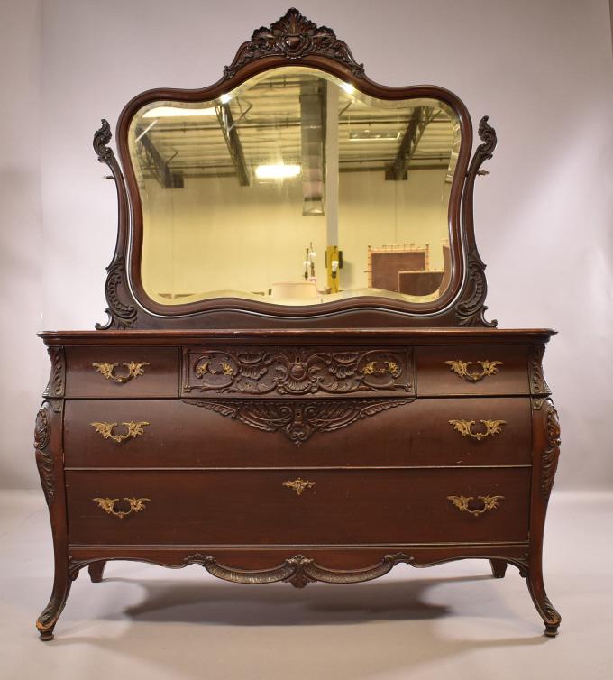 RJ HORNER 5 DRAWER DRESSER WITH MIRROR (1 of 8)