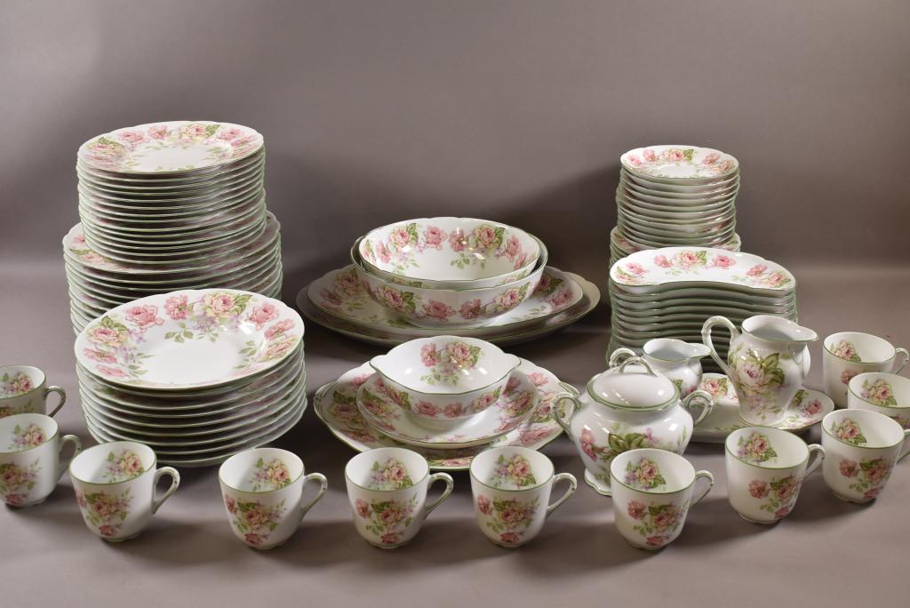 APPROX 90 PCS. LIMOGES "EUGENIE DE MONTYO" CHINA (1 of 6)