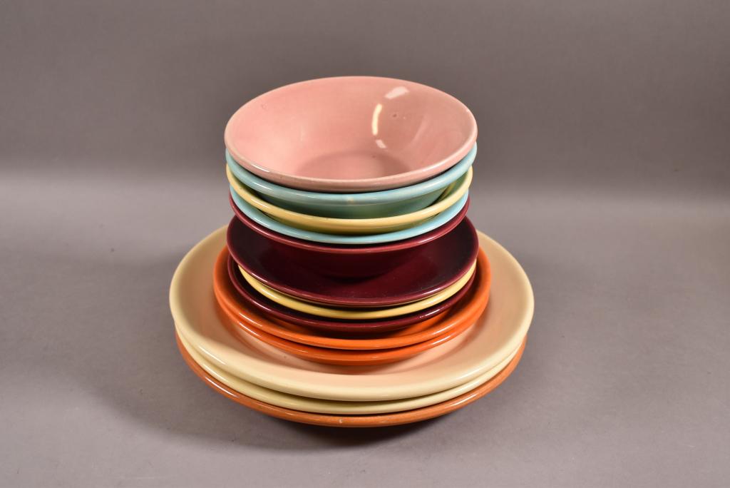 13 PIECES OF BAUER POTTERY (1 of 5)