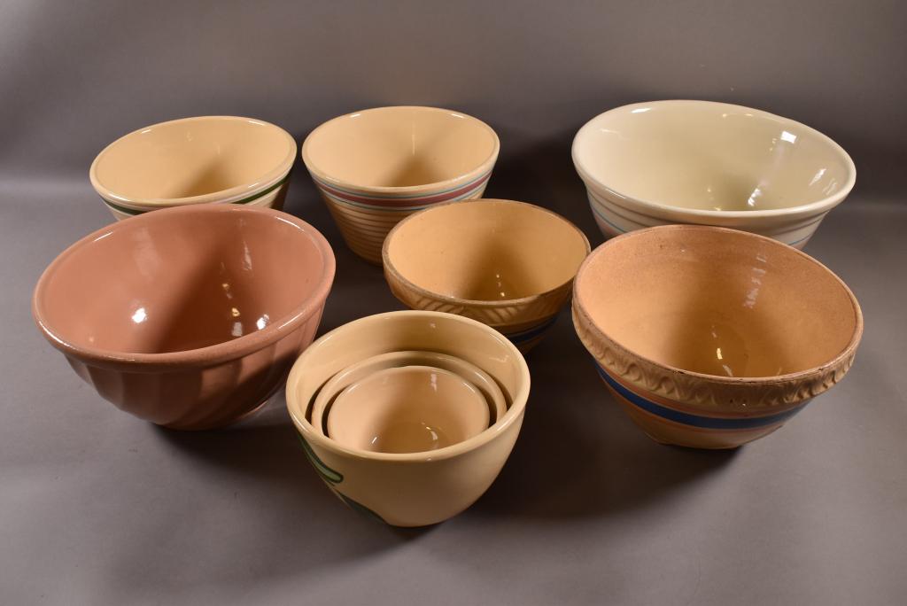 9 POTTERY BOWLS (1 of 5)