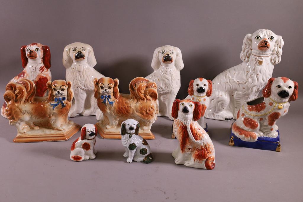 COLLECTION OF STAFFORDSHIRE DOGS (1 of 6)