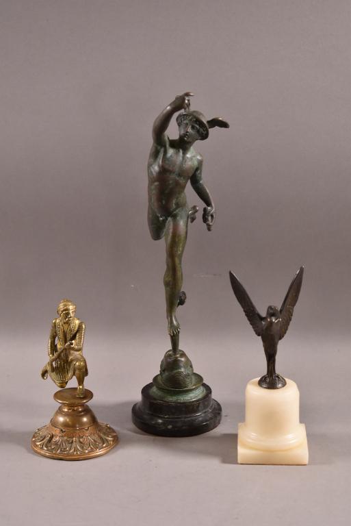 3 SMALL BRONZE STATUES (1 of 4)