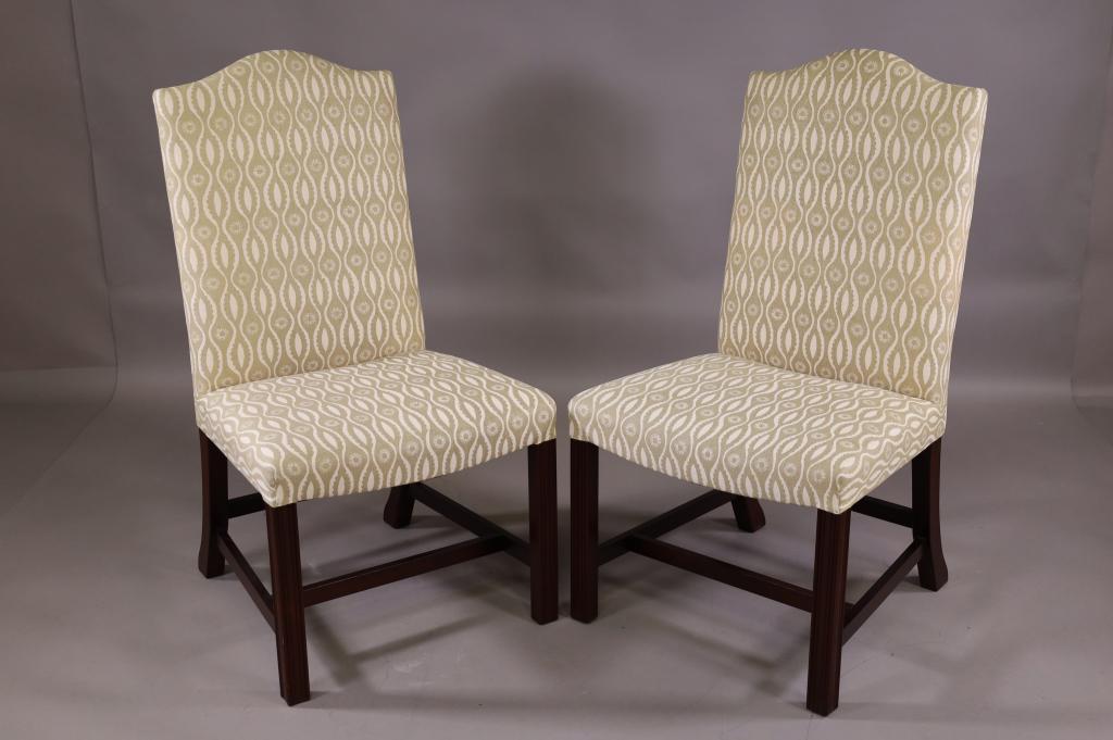 PAIR OF GEORGE SMITH GAINSBOROUGH CHAIRS (1 of 4)
