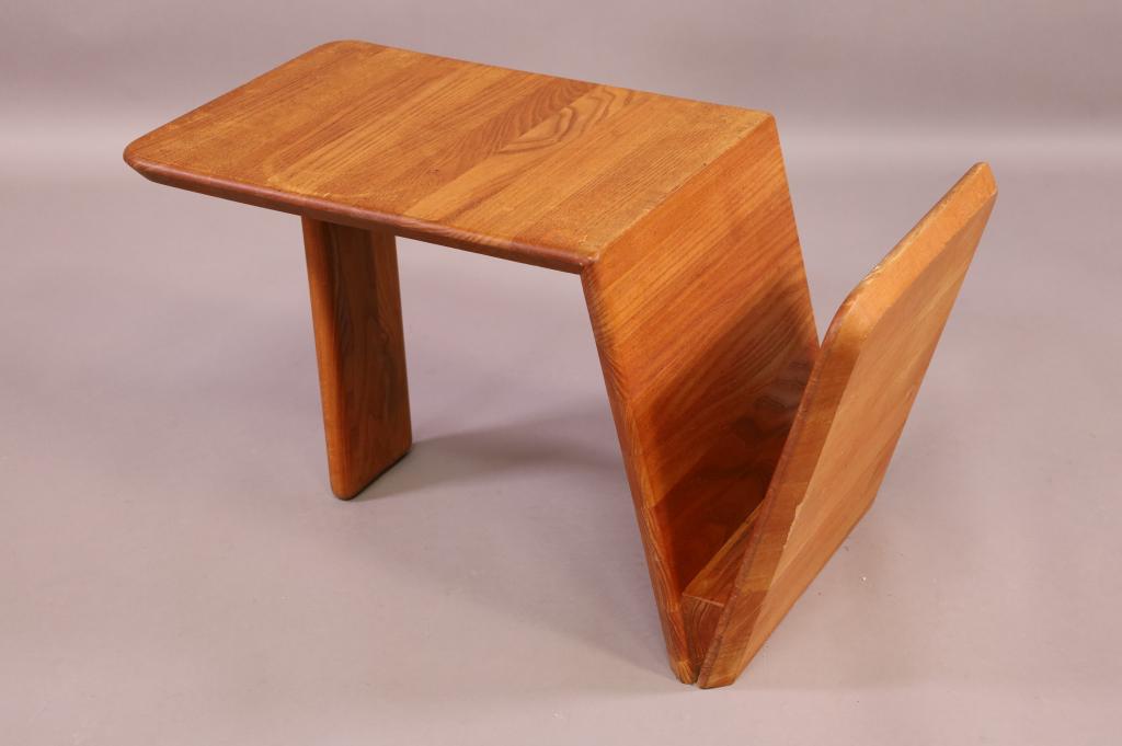 FRENCH MID CENTURY MODERN MAGAZINE SIDE TABLE (1 of 3)