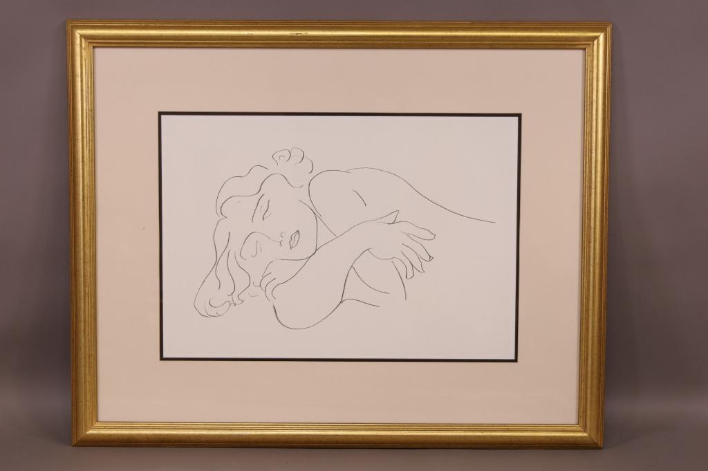 HENRI MATISSE "SLEEPING MODEL" PRINT (1 of 2)