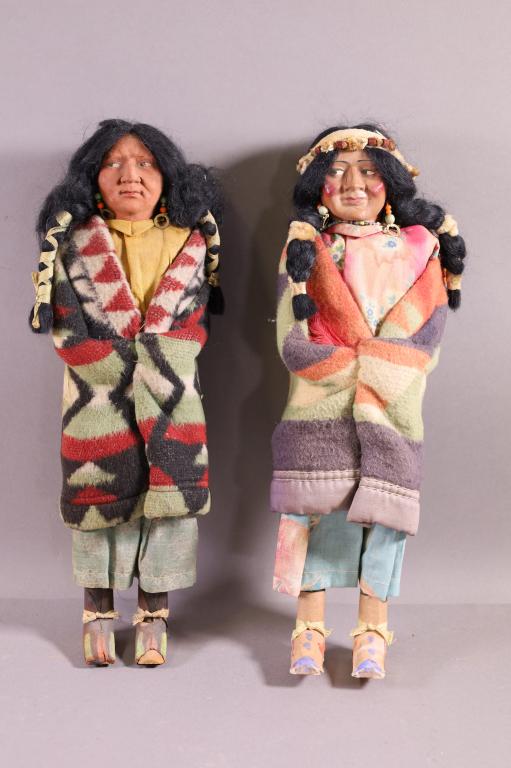 2 LARGE INDIAN SKOOKUM DOLLS (1 of 6)