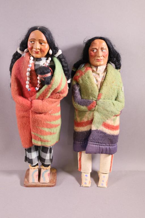 2 LARGE INDIAN SKOOKUM DOOLS (1 of 6)