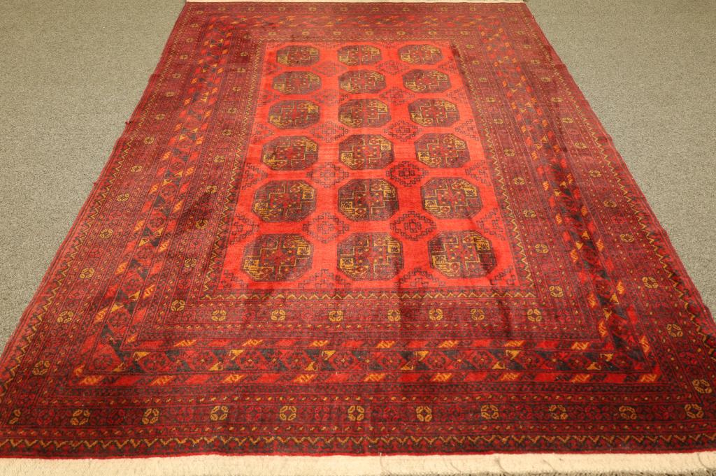 APPROX. 9'7" X 6'7" HANDMADE BOKARA RUG (1 of 4)