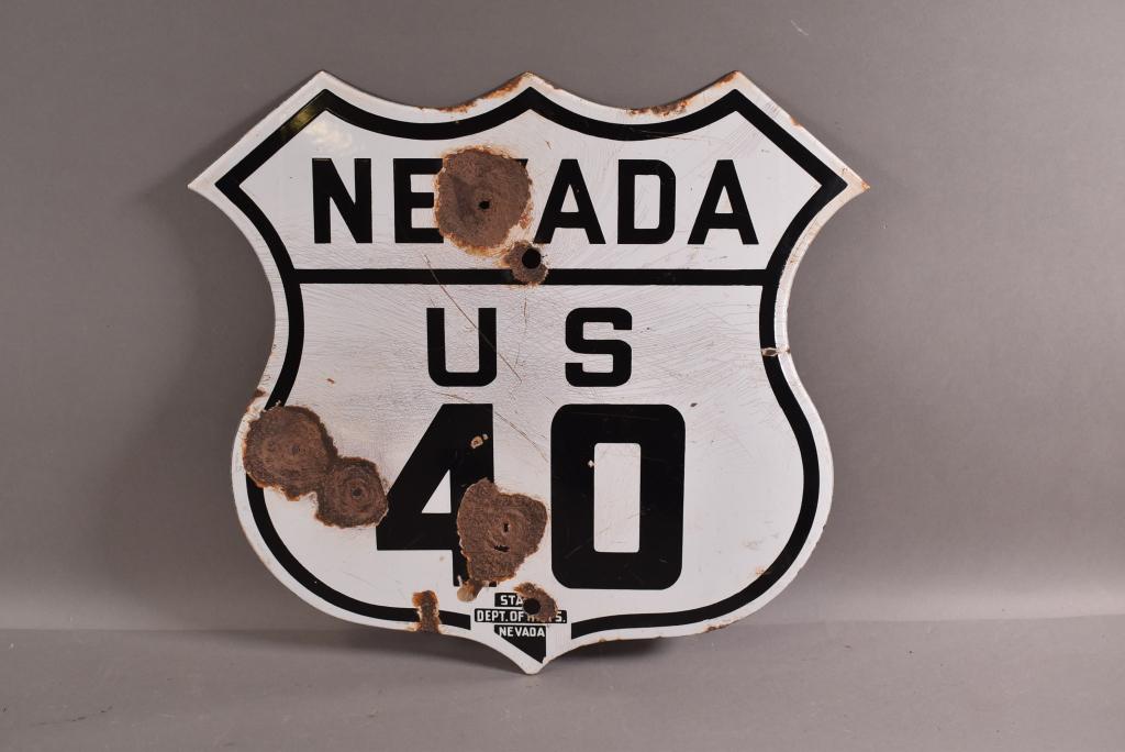 NEVADA US 40 SSP HIGHWAY SIGN (1 of 4)