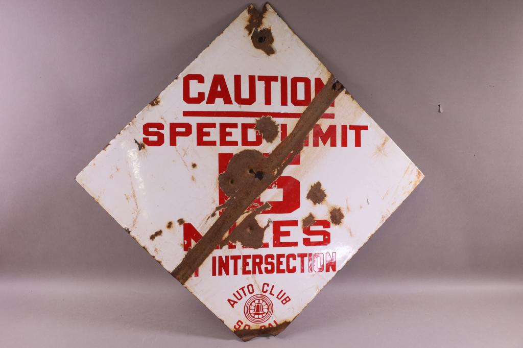AUTO CLUB OF SO CAL SPEED LIMIT SSP SIGN (1 of 7)