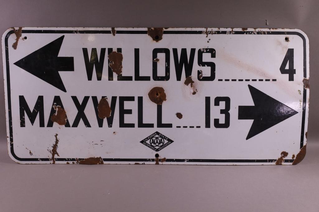 CALIFORNIA HIGHWAY SIGN WILLOWS SSP SIGN (1 of 6)