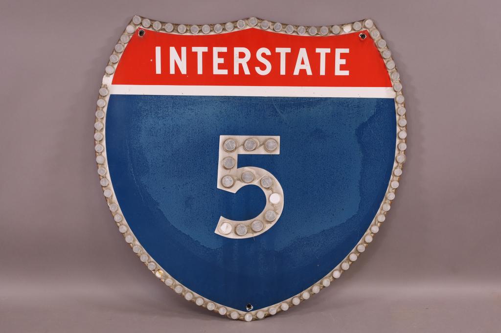 CALIFORNIA INTERSTATE 5 SHIELD SSP SIGN (1 of 2)