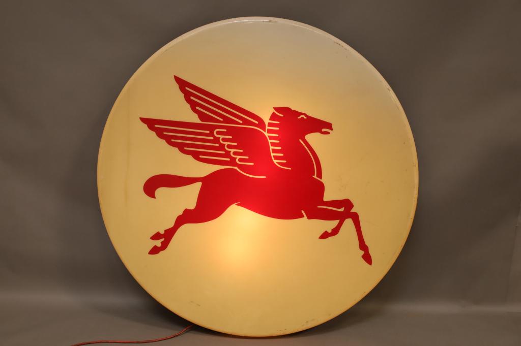 LARGE MOBIL PEGASUS DEALER SIGN (1 of 4)