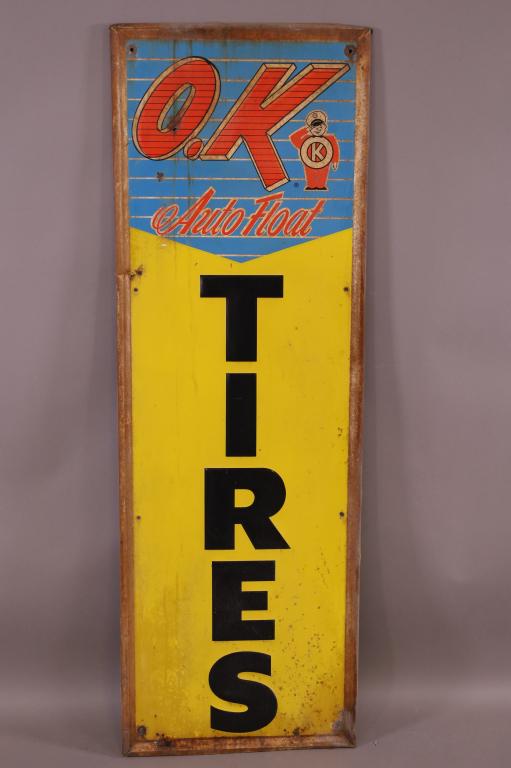OK AUTO FLOAT TIRES SST SIGN (1 of 2)