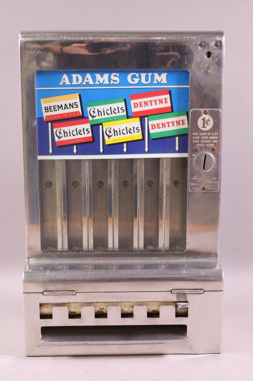 1 CENT ADAMS GUM COUNTER TOP MACHINE (1 of 5)